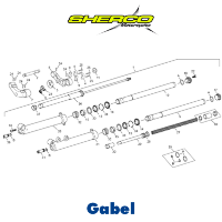 Ersatzteile für Gabel SHERCO 125 250 300 ST Trial